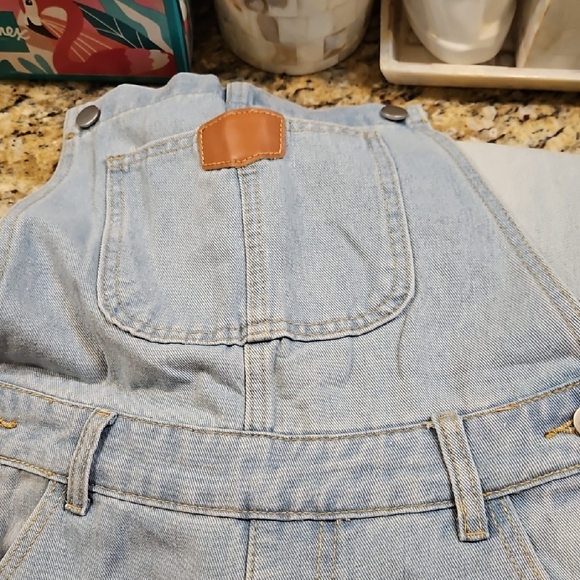 Light Blue Denim Overalls Nwt Size Small - Picture 1 of 7